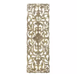 Decoratiune de perete auriu antichizat 90x2x30 cm