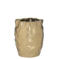 Vaza ceramica aurie D17x20 cm