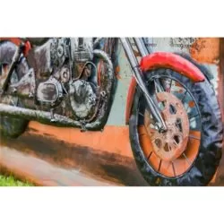 Tablou metalic 3D Motocicleta 5x120x80 cm2