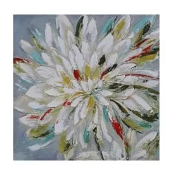 Tablou pictat manual Floare Mare 5x100x100 cm
