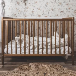 patut din lemn pentru bebe inaltime saltea reglabila star baby gri 120x60 cm copie 396 8758