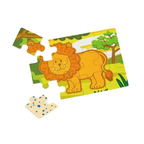 puzzle conectabil 4 in 1 jungla viga 3