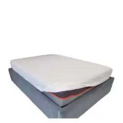 Cearceaf de pat Bumbac alb cu elastic 150x260 cm pat de 90x200