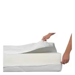 Husa saltea matlasata detasabila Ultrasleep 180x200x18 cm tricot fermoar alb 4 laturi