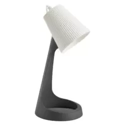 Lampa de birou gri alb 35 cm