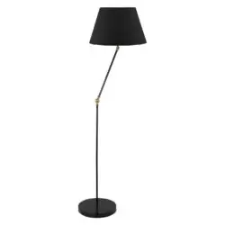 Lampa de podea cu brat reglabil negru 21x38x150 cm
