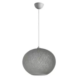 Lustra sfera tip pendul gri 20x21x70 cm