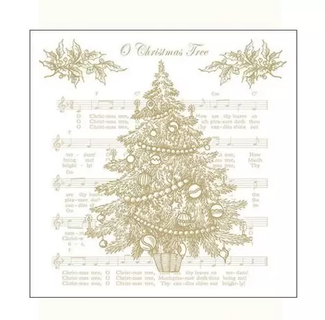 Servetele de masa 33x33 cm O Christmas Tree Gold Ambiente