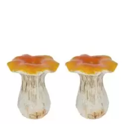 Set 2 decoratiuni ciuperca 4 cm