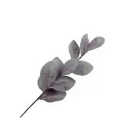 Creanga artificiala frunze Magnolia verde lila 78 cm