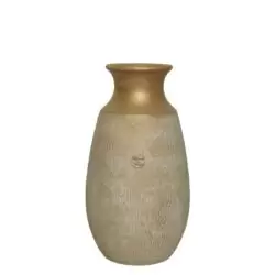 Vaza ceramica aurie handmade 22x40 cm