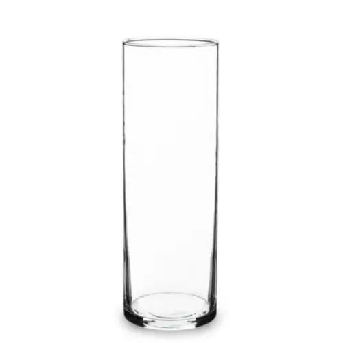 Vaza sticla cilindru transparenta 29x10 cm