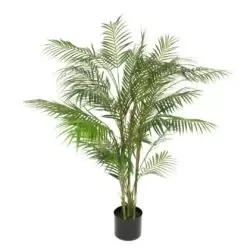 Palmier artificial Chamaedorea in ghiveci din plastic – 120 cm