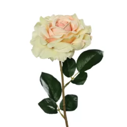 Trandafir artificial somon-crem – 56 cm