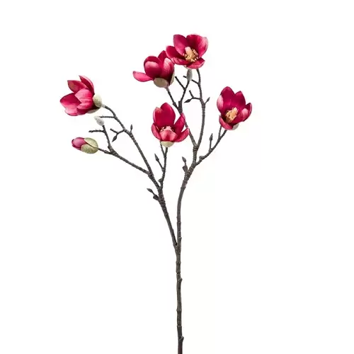 ramura magnolia artificiala roz 65 cm 425262 456