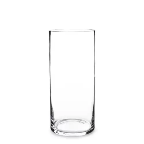 Vaza sticla transparenta cilindru 35x16 cm