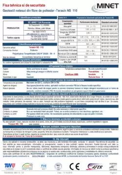 fisa tehnica geotextil terasin 110 tds