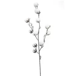 flori de bumbac artificiale albe 987