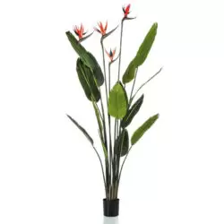 planta artificiala strelitzia cu flori in ghiveci 150 cm 991