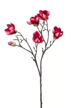 ramura magnolia artificiala roz 65 cm 2162
