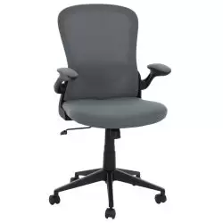 Scaun de birou ergonomic cu tesatura perforata gri negru 60x56x105 cm