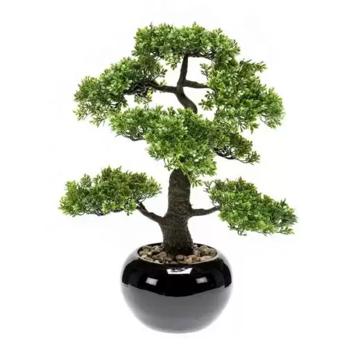 bonsai artificial decorativ ficus in ghiveci ceramic 47 cm 2799