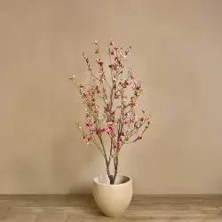 copac artificial cu flori magnolia roz crem 170 cm 3216