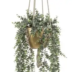 planta artificiala curgatoare eucalyptus in ghiveci 75 cm 3842
