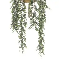 planta artificiala curgatoare eucalyptus in ghiveci 75 cm 3843