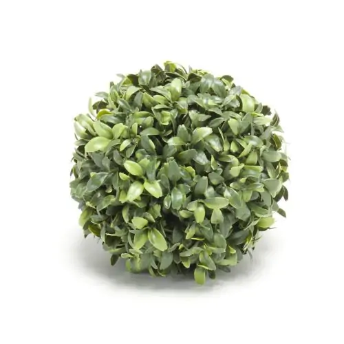 sfera buxus artificial decorativ uv boxwood 15 cm 4021