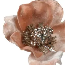 Creanga artificiala flori roz deschis 10x56 cm