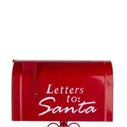 Cutie postala Craciun metalica Letters to Santa 94x25x24 cm2