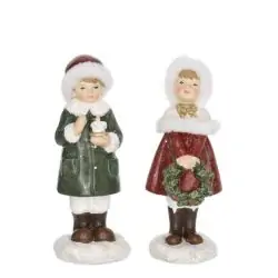 Figurina copil costum iarna 5.5x13.5 cm