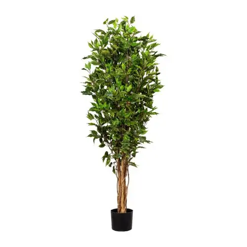 ficus artificial benjamina verde cu trunchi natural uv 150 cm 4681