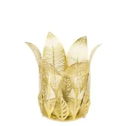 Sfesnic metalic petale auriu 25x23 cm